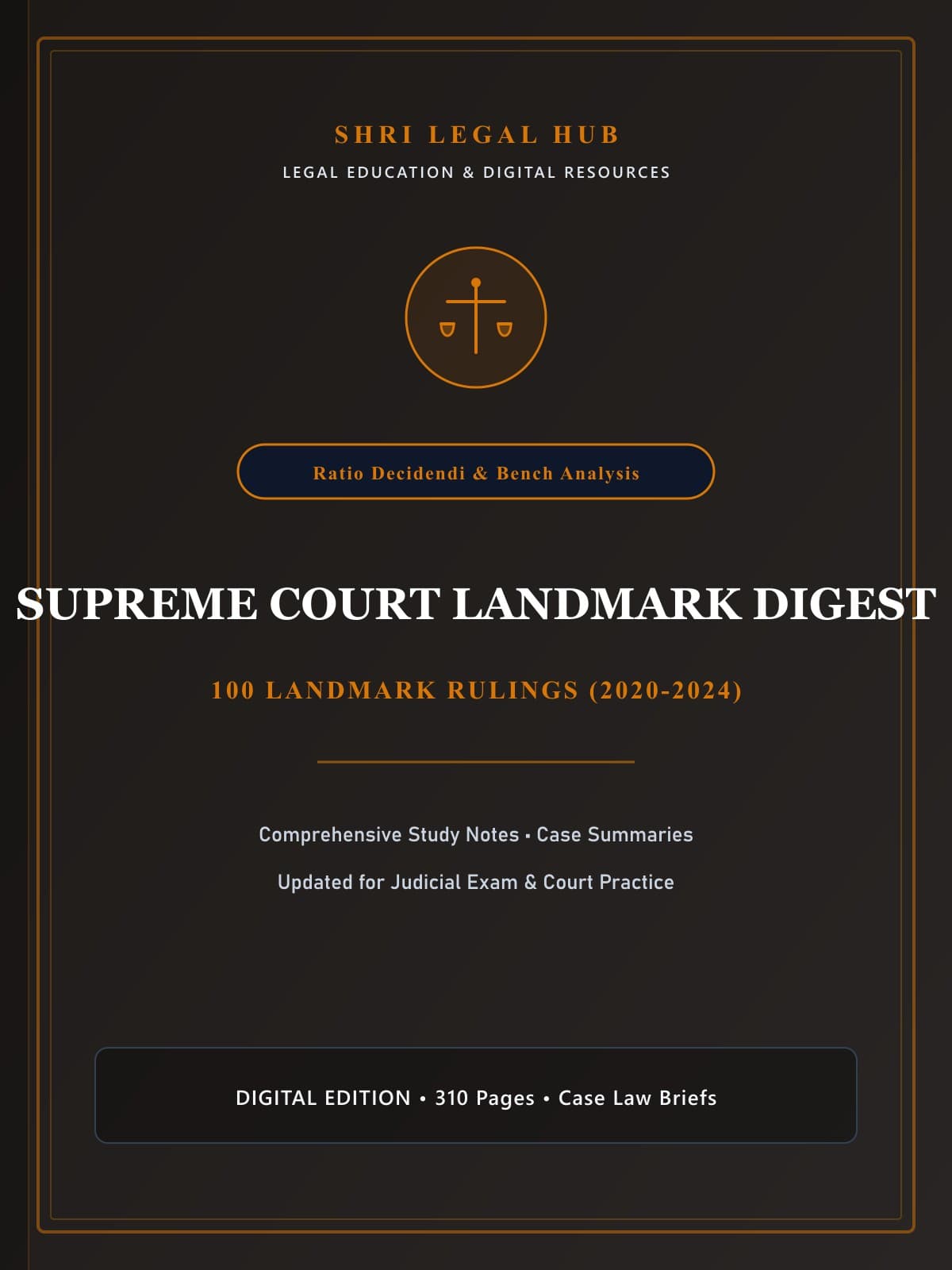 Supreme Court Landmark Judgments Digest (2020–2024): 100 Landmark Rulings