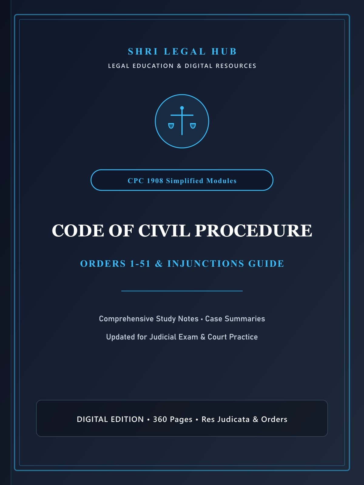Code of Civil Procedure (CPC 1908): Orders, Rules & Pleadings Guide